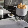 Tondo nickel Ring silber mit Klarglas