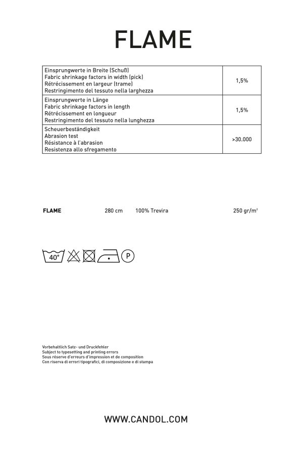 Datenblatt Flame