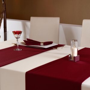 Sara matt bianca und bordeaux mit Leuchte Schuko